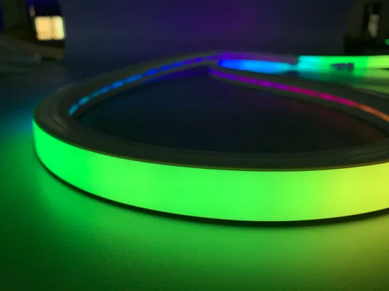 Tira de luz de neón flexible RGB personalizada resistente al agua para decoración publicitaria